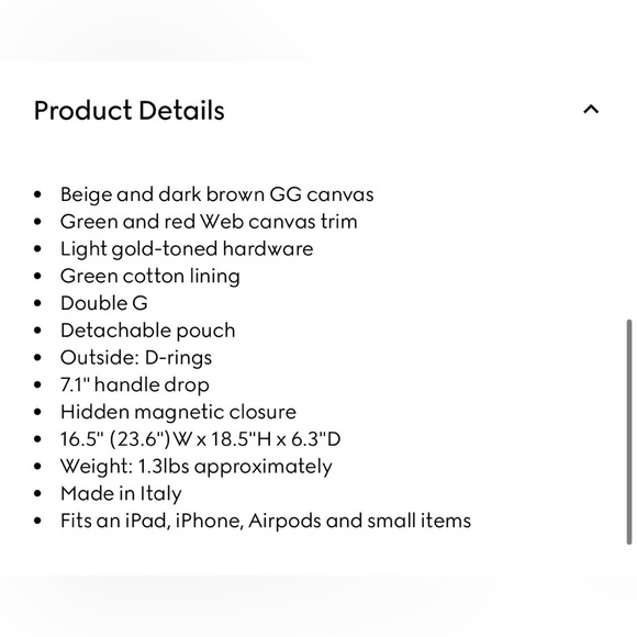 Gucci Beige Monogram Tote Brand New tags attached! Still in box - Picture 14 of 16